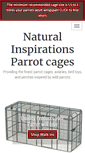 Mobile Screenshot of naturalinspirationsparrotcages.com